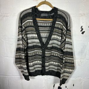 Vintage Striped Cardigan Sweater